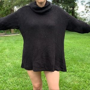 American Apparel cowl neck knit black sweater